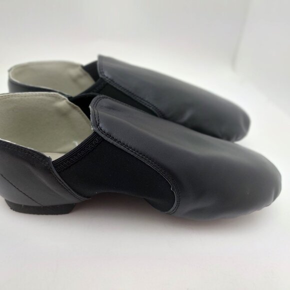 Linodes Unisex 006 PU Leather Upper Slip-on Jazz Shoe for Women and Men's Dance - Picture 5 of 7